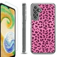 thumbnail image 1 of For Samsung Galaxy A36 5G Phone Case Cover, Shockproof Bumper Hybrid Case with Tempered Glass Screen Protector, by OneToughShield - Cheetah Pink, 1 of 3