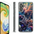 thumbnail image 1 of For Samsung Galaxy A36 5G Phone Case Cover, Shockproof Bumper Hybrid Case with Tempered Glass Screen Protector, by OneToughShield - Coral, 1 of 3