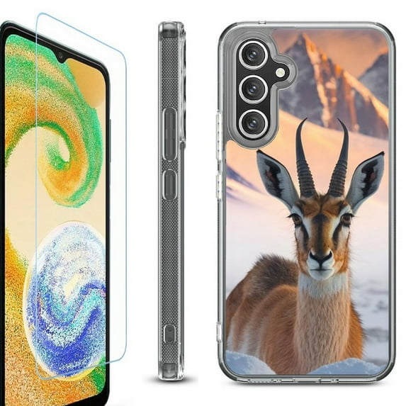 For Samsung Galaxy A36 5G Phone Case Cover, Shockproof Bumper Hybrid Case with Tempered Glass Screen Protector, by OneToughShield - Gazelle