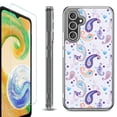 thumbnail image 1 of For Samsung Galaxy A36 5G Phone Case Cover, Shockproof Bumper Hybrid Case with Tempered Glass Screen Protector, by OneToughShield - Paisley Purple, 1 of 3