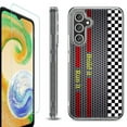 thumbnail image 1 of For Samsung Galaxy A36 5G Phone Case Cover, Shockproof Bumper Hybrid Case with Tempered Glass Screen Protector, by OneToughShield - Racing, 1 of 3