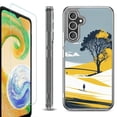 thumbnail image 1 of For Samsung Galaxy A36 5G Phone Case Cover, Shockproof Bumper Hybrid Case with Tempered Glass Screen Protector, by OneToughShield - Tree on Hill, 1 of 3