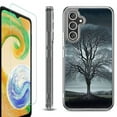 thumbnail image 1 of For Samsung Galaxy A36 5G Phone Case Cover, Shockproof Bumper Hybrid Case with Tempered Glass Screen Protector, by OneToughShield - Winter Tree, 1 of 3
