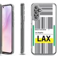 thumbnail image 1 of For Samsung Galaxy A36 5G Protective Shockproof Phone Case, by OneToughShield - Airport Tag / Los Angeles, 1 of 4