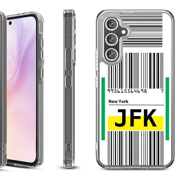 For Samsung Galaxy A36 5G Protective Shockproof Phone Case, by OneToughShield - Airport Tag / New York