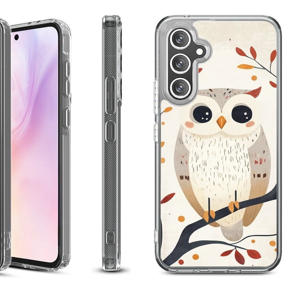 For Samsung Galaxy A36 5G Protective Shockproof Phone Case, by OneToughShield - Autumn Owl