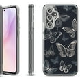 thumbnail image 1 of For Samsung Galaxy A36 5G Protective Shockproof Phone Case, by OneToughShield - Butterfly BW, 1 of 4