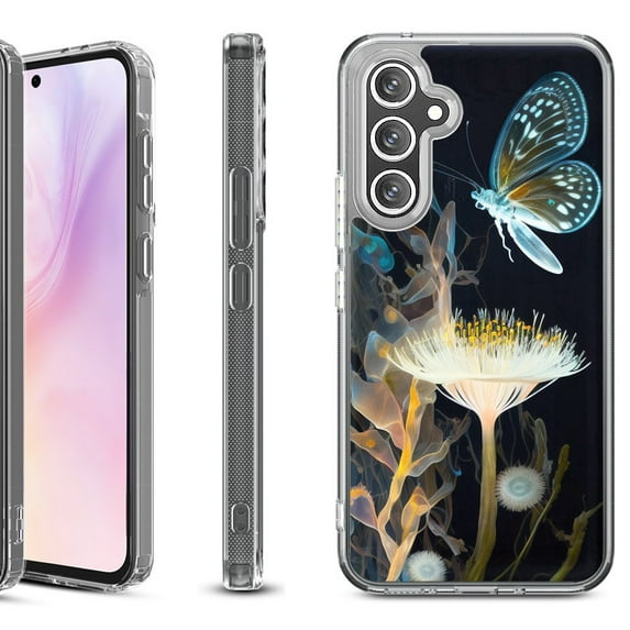 For Samsung Galaxy A36 5G Protective Shockproof Phone Case, by OneToughShield - Butterfly Translucent