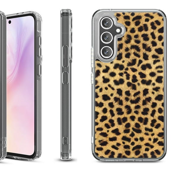 For Samsung Galaxy A36 5G Protective Shockproof Phone Case, by OneToughShield - Cheetah Gold/Black