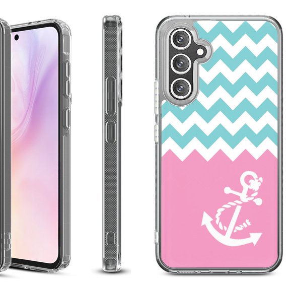 For Samsung Galaxy A36 5G Protective Shockproof Phone Case, by OneToughShield - Chevron/Anchor