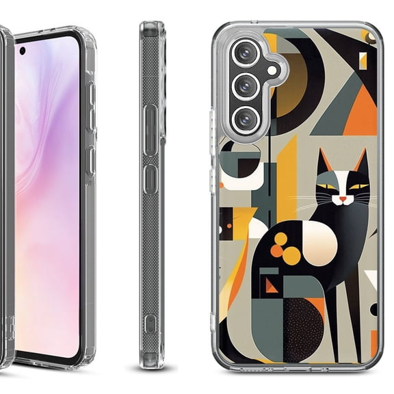 For Samsung Galaxy A36 5G Protective Shockproof Phone Case, by OneToughShield - Chill Cat
