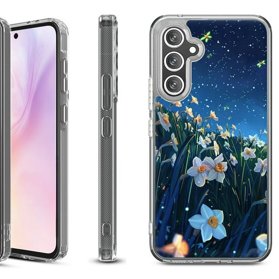 For Samsung Galaxy A36 5G Protective Shockproof Phone Case, by OneToughShield - Daffodils Night