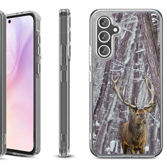 For Samsung Galaxy A36 5G Protective Shockproof Phone Case, by OneToughShield - Deer/Snow/Camo