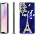 thumbnail image 1 of For Samsung Galaxy A36 5G Protective Shockproof Phone Case, by OneToughShield - Eiffel Tower Stars, 1 of 4