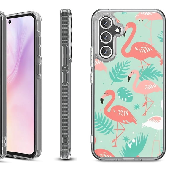 For Samsung Galaxy A36 5G Protective Shockproof Phone Case, by OneToughShield - Flamingo