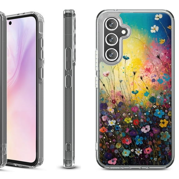 For Samsung Galaxy A36 5G Protective Shockproof Phone Case, by OneToughShield - Flower Field