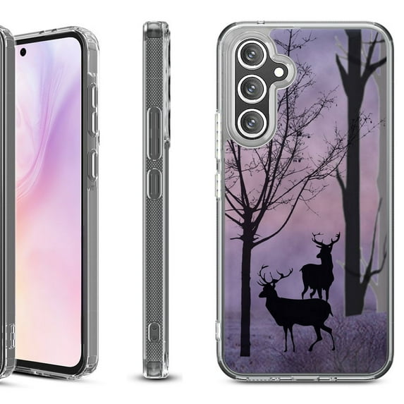 For Samsung Galaxy A36 5G Protective Shockproof Phone Case, by OneToughShield - Forest/Deer/Twilight