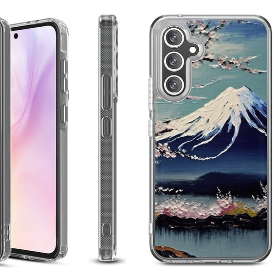 For Samsung Galaxy A36 5G Protective Shockproof Phone Case, by OneToughShield - Fuji Blossom