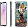 thumbnail image 1 of For Samsung Galaxy A36 5G Protective Shockproof Phone Case, by OneToughShield - Giraffe Flower, 1 of 4