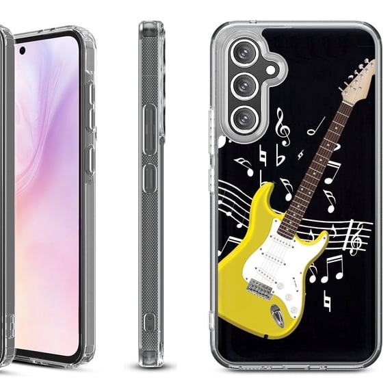 For Samsung Galaxy A36 5G Protective Shockproof Phone Case, by OneToughShield - Guitar Yellow