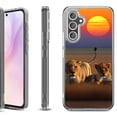 thumbnail image 1 of For Samsung Galaxy A36 5G Protective Shockproof Phone Case, by OneToughShield - Lion Sunset, 1 of 4