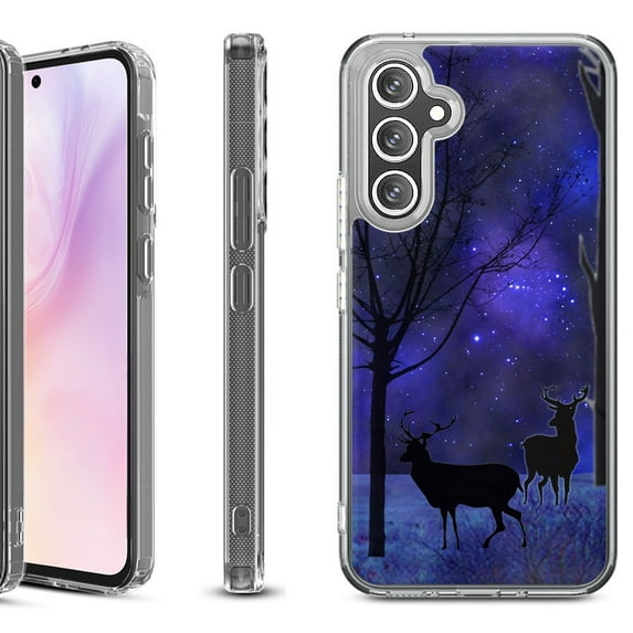 For Samsung Galaxy A36 5G Protective Shockproof Phone Case, by OneToughShield - Midnight Forest