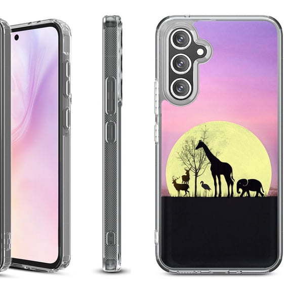 For Samsung Galaxy A36 5G Protective Shockproof Phone Case, by OneToughShield - Moonlight Safari