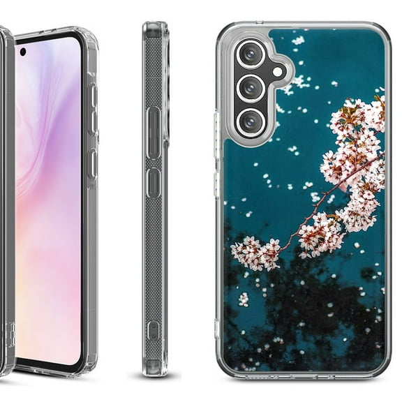 For Samsung Galaxy A36 5G Protective Shockproof Phone Case, by OneToughShield - Night Blossom