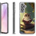 thumbnail image 1 of For Samsung Galaxy A36 5G Protective Shockproof Phone Case, by OneToughShield - Owl Reading, 1 of 4