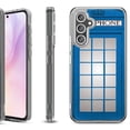 thumbnail image 1 of For Samsung Galaxy A36 5G Protective Shockproof Phone Case, by OneToughShield - Phone Booth Blue, 1 of 4