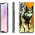 thumbnail image 1 of For Samsung Galaxy A36 5G Protective Shockproof Phone Case, by OneToughShield - Running Husky, 1 of 4