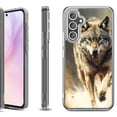 thumbnail image 1 of For Samsung Galaxy A36 5G Protective Shockproof Phone Case, by OneToughShield - Running Wolf, 1 of 4