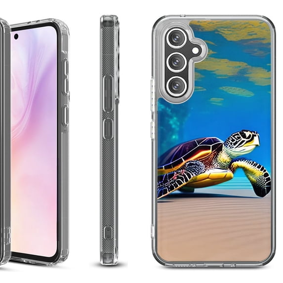 For Samsung Galaxy A36 5G Protective Shockproof Phone Case, by OneToughShield - Sea Turtle Beach
