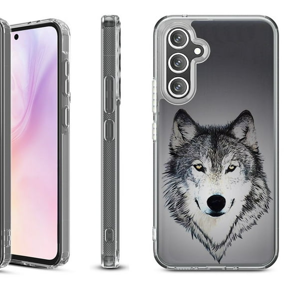 For Samsung Galaxy A36 5G Protective Shockproof Phone Case, by OneToughShield - Wolf Face