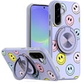 thumbnail image 1 of For Samsung Galaxy A37 Metal Diamond CD Pattern Design Matte Finished Hybrid with Rotational Ring [Car Mount Friendly] Case - 5, 1 of 3