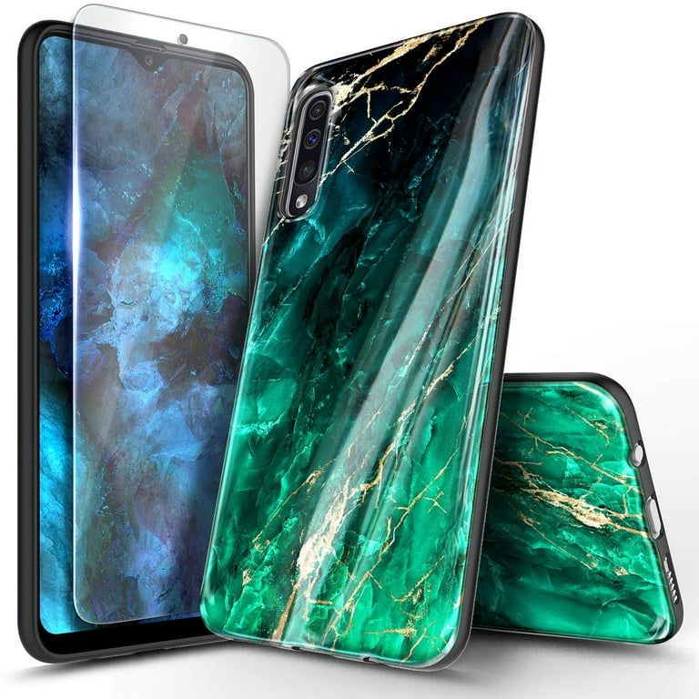 For Samsung Galaxy A50 Case, A50S A30S with Tempered Glass