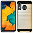 thumbnail image 1 of For Samsung Galaxy A50 Dual layer Metal Brushed Shockproof Armor Hybrid Case Cover, 1 of 5