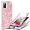 thumbnail image 1 of For Samsung Galaxy A51 5G Case, with Built-in Screen Protector, Nagebee Full-Body Protective Rugged Bumper Cover, Shockproof Durable Case (Pink Glitter), 1 of 6