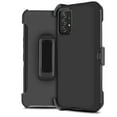 thumbnail image 1 of For Samsung Galaxy A53 5G Phone Case 4-Layer Full Body Protective Heavy Duty Case Drop Resistant Shockproof with Built In Screen Protector - Plain Black, 1 of 8