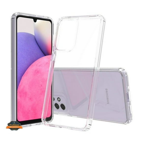 For Samsung Galaxy A54 5G Crystal HD Clear Back Panel + TPU Bumper Frame Hybrid Thin Slim Hard Shockproof Defender Phone Case Cover by Xpression - Clear