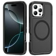 thumbnail image 1 of For iPhone 16 Pro Max Rugged MagSafe Magnetic Phone Case (Black), 1 of 5
