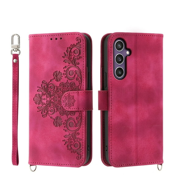 For Samsung Galaxy A56 A36 A26 A16 Phone Case Leather Wallet Case with Card Holder Phone Cover