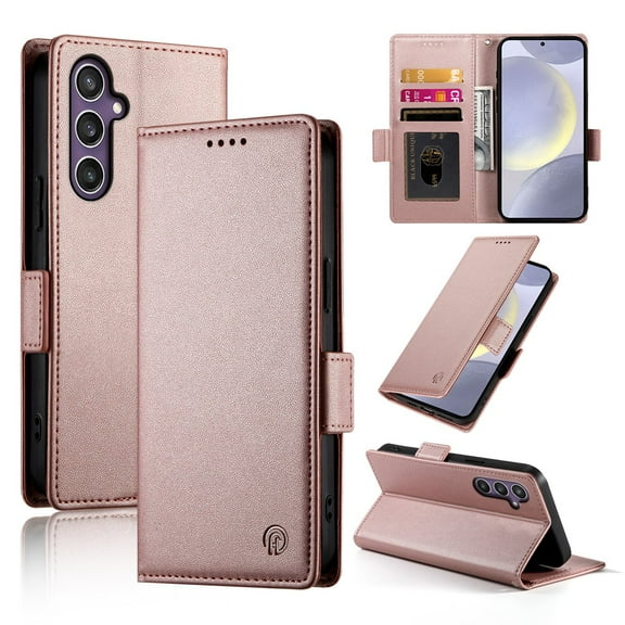 For Samsung Galaxy A56 A36 A26 A16 Phone Case Leather Wallet Case with Card Holder Phone Cover