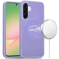 thumbnail image 1 of For Samsung Galaxy A57 [Magnetic Circle] Smooth Safe Matte Feel Hybrid Case - Light Purple, 1 of 3