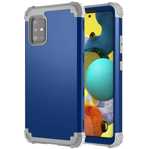 For Samsung Galaxy A71 5G Case, Dual Layer Slim Heavy Duty Hybrid Rugged Shockproof Anti-Scratch Protective Back Phone Cover