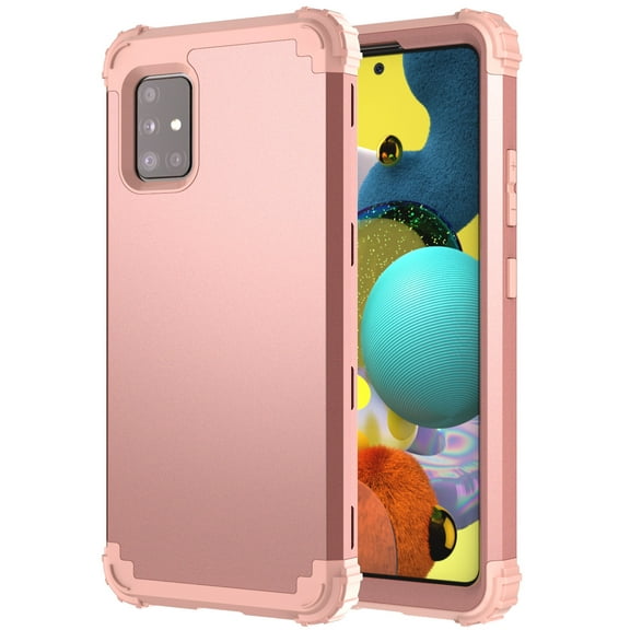 For Samsung Galaxy A71 5G Case, Dual Layer Slim Heavy Duty Hybrid Rugged Shockproof Anti-Scratch Protective Back Phone Cover