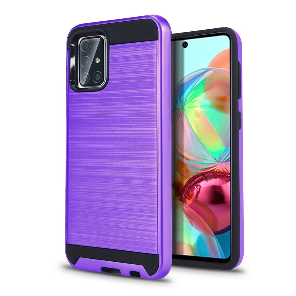 For Samsung Galaxy A71 5G SM A716 Dual layer Metal Brushed