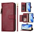 thumbnail image 1 of For Samsung Galaxy Case,Solid Color Zipper Flip Wallet PU Leather with Stand and 7 Card Slot Phone Case For Samsung Galaxy S25 S24 S23 S22 S21 S20 A12 A13 A14 A15 A16 A06 A36 A26 A56 A54 A32 A34 A33, 1 of 30
