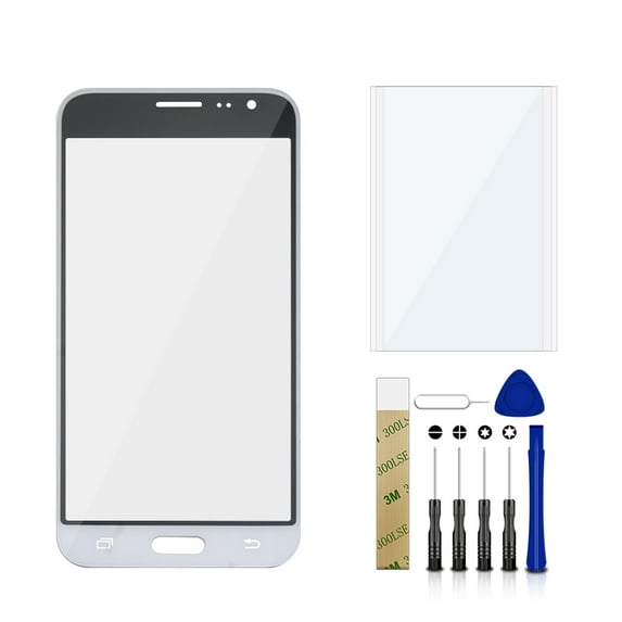 For Samsung Galaxy J3 (2016) J320 SM-J320 Replacement Front Outer Glass Lens Screen Tool White