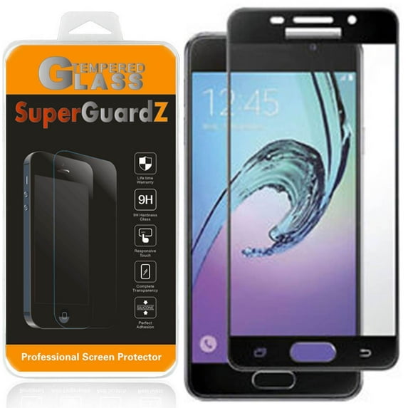 For Samsung Galaxy J3 Luna Pro / Samsung Galaxy J3 (2017) - SuperGuardZ FULL COVER Tempered Glass Screen Protector + LED Stylus Pen